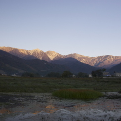 夜明けの白馬三山