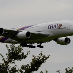 着陸（137） THAI A380-841 