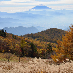乾徳山から富士山