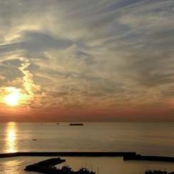 内海黄昏