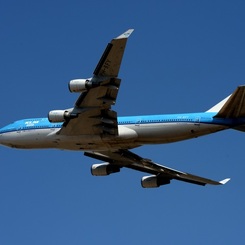 KLM 747-400 離陸
