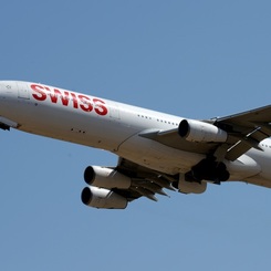 SWISS A340-300 出発