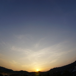 大淀川の夕暮れ (2015/4/27夕方)