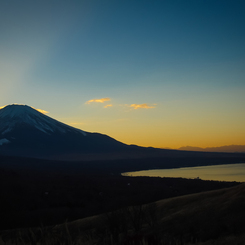 富士山の夕景