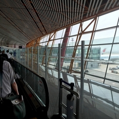 中国の旅　北京首都国際空港到着