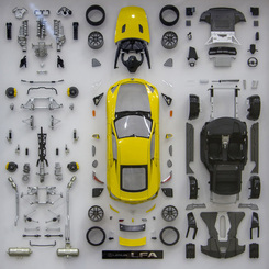 Lexus LF-A Pearl Yellow 1