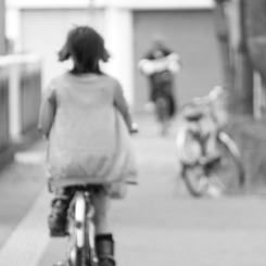 自転車に乗って♪