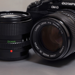 NewFD 24mm f2.8 & 50mm f1.4