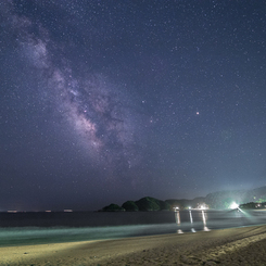 弓ヶ浜の星空