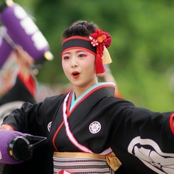 よさこい祭り2016⑲濱長花神楽さん