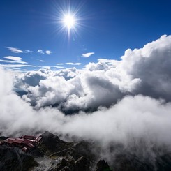 槍ヶ岳　穂先から