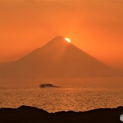 白沢海岸からの日の出