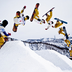 Snowboard sequence Photography