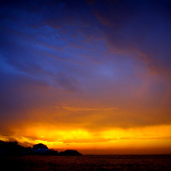 夕暮れ