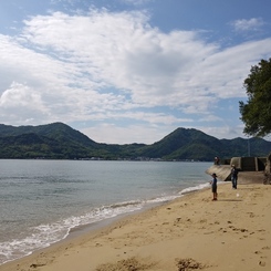 折古ノ浜で釣りをしている親子が素敵だった件