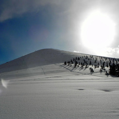 雪と空と太陽