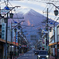 朝焼けの町