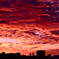 真っ赤な空雲
