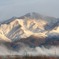 五頭連峰　冠雪