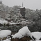 五重の塔と雪景色