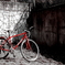 赤い自転車