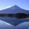 河口湖　大石公園からの富士山