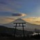 河口浅間神社　遥拝所　天空の鳥居