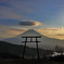 河口浅間神社　遥拝所　天空の鳥居