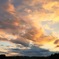 キャンプの夕焼け
