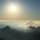 雲海の中からご来光