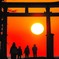参道の日の出