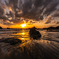 Evening 　Sandy beach