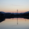 田んぼと夕焼け