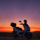 PCXと夕焼け