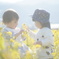 お花畑で