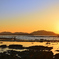 狩尾岬2020　12月-1　夕陽と洞山