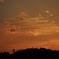 不思議な夕焼け雲