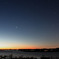 夜明け～手賀沼を昇るさそり座、金星