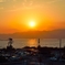 新夕陽丘からの夕日