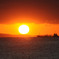 房総の先端の夕日