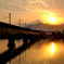 松浦川を渡る筑肥線鉄橋