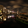 揺れる船と雲　横浜夜景