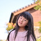 お庭にて娘5歳