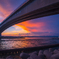 夕日と浜名大橋