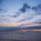 朝焼けの海と空と
