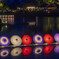 夏の夜の和傘