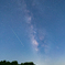 夏の流星と天の川