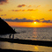日本海に沈む夕日