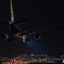 A350に映る光
