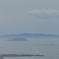 霞む相模湾１（三浦半島，江ノ島，烏帽子岩）